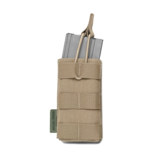 Single molle Open 5.56mm Mag/bungee retention Warrior - Coyote Brown