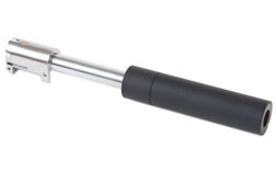 Kit Cañón Externo Roscado con Hop-up regulable con Silenciador para PPK/S Maruzen - Negro