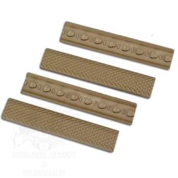 Cubre railes de goma para Keymod 4 piezas - Tan