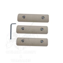 Cubre railes Gen2 para Keymod 3 piezas - Tan