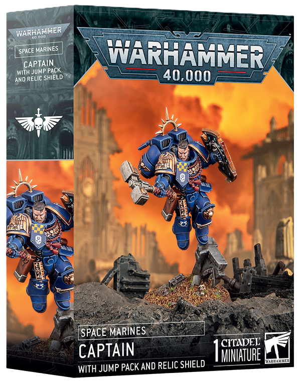 Capitan con Propulsor de Salto y Escudo - Ultramarines - Warhammer Day