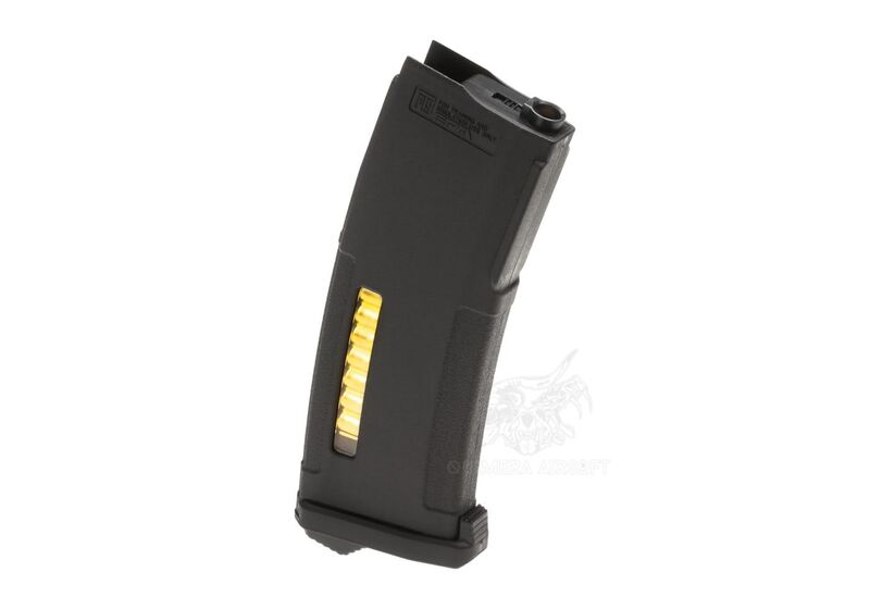 Cargador Mid-Cap Enhanced Polymer Magazine EPM 120bbs para TM Recoil Shock PTS - Negro