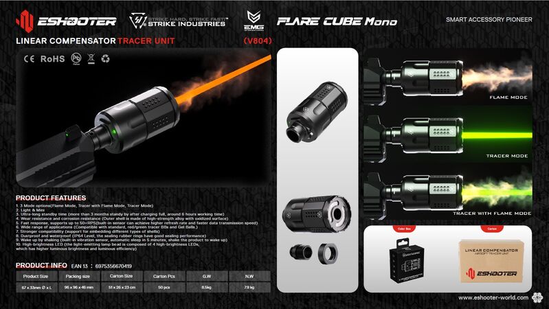 Alternative view of Trazador Flare Cube Mono V804 - E-Shooter