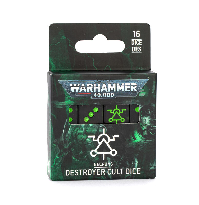 Destroyer Cult Dice Set - Necrons - PREPEDIDO